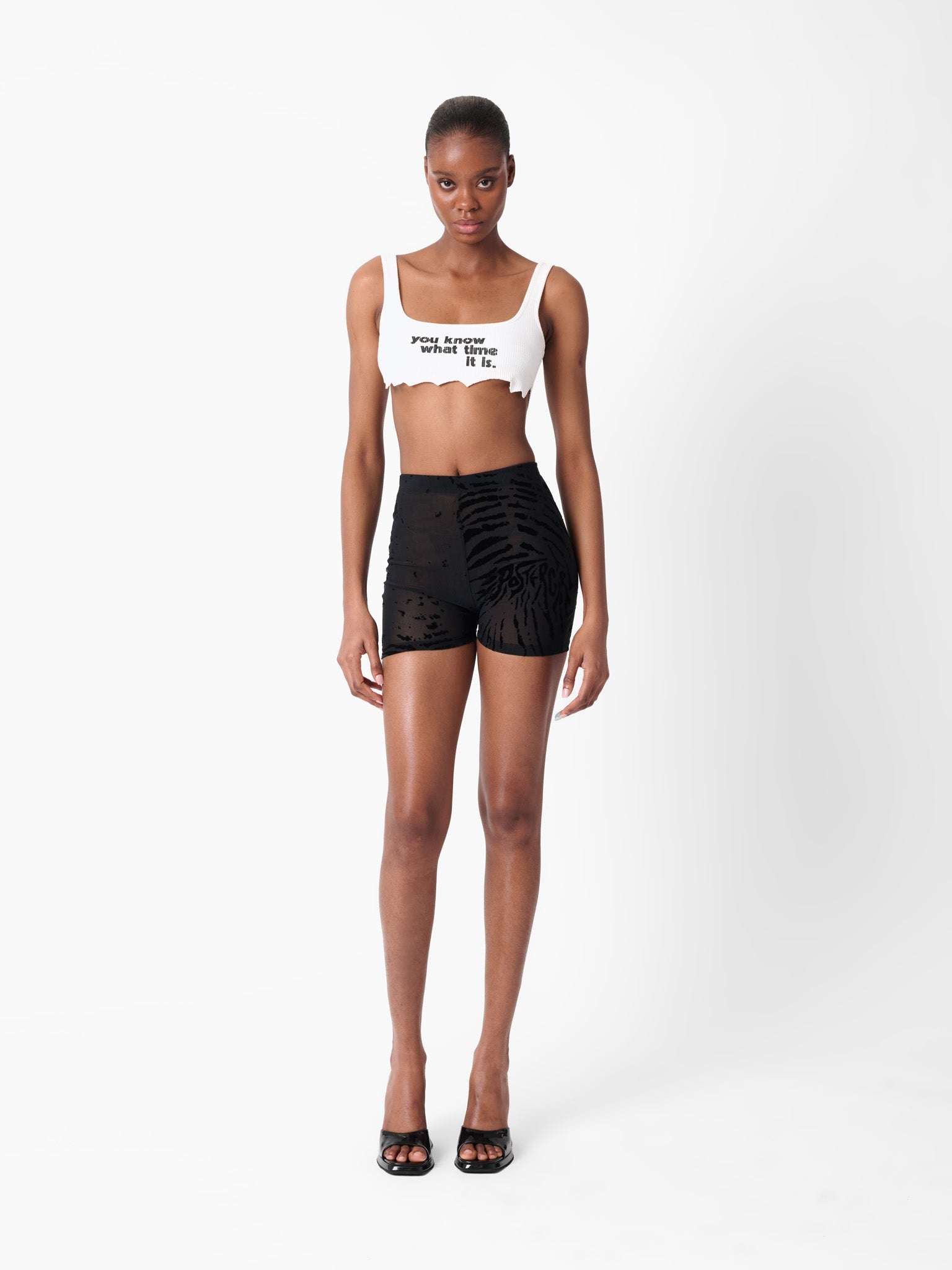 KNOCKOUT SHORTS BLACK ZEBRA PRINT - 8