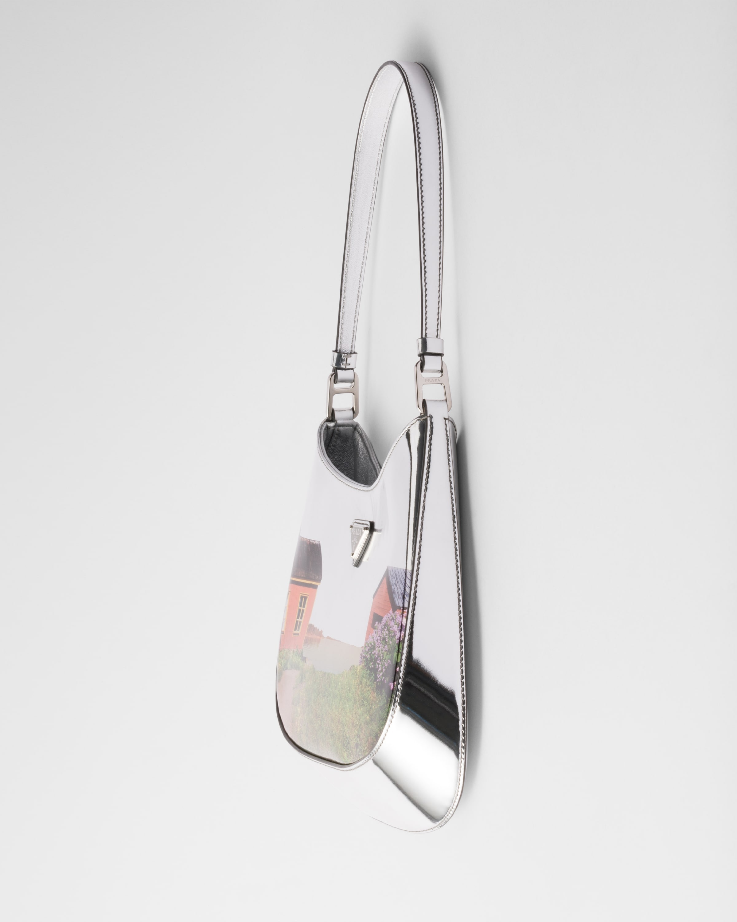 Prada Cleo printed brushed leather shoulder bag - 6