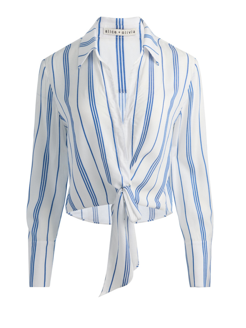 HANNON TIE FRONT BLOUSE 1