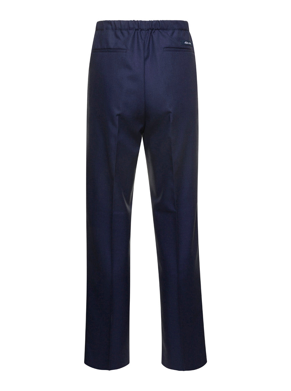 Fendi Men Blue Straight Pants In Wool Man - 2