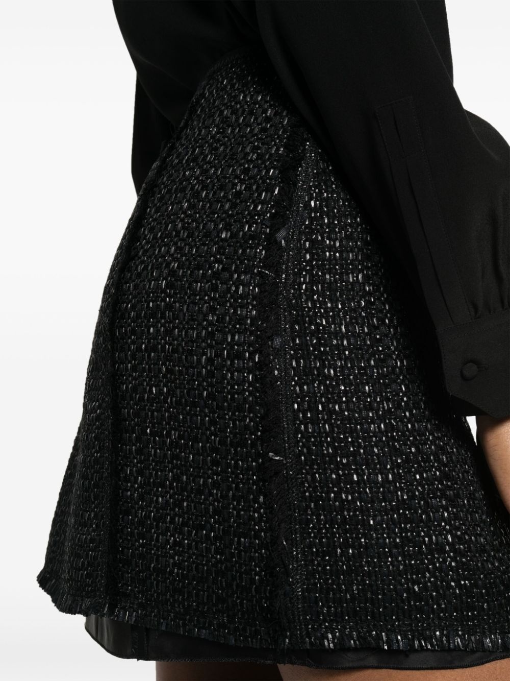 metallic tweed A-line miniskirt - 5