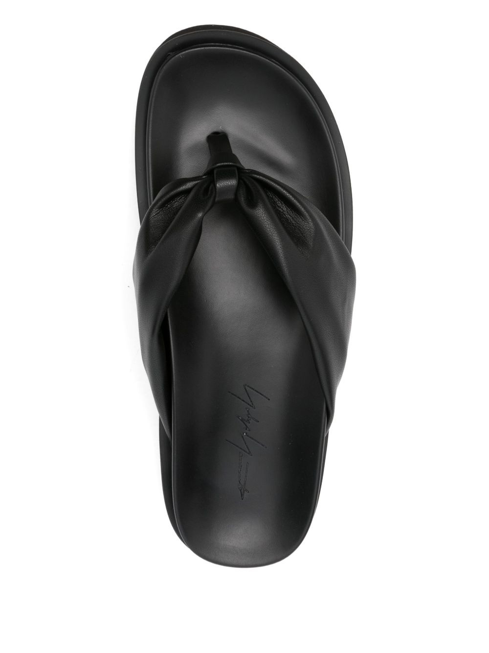 knotted leather sandals - 4