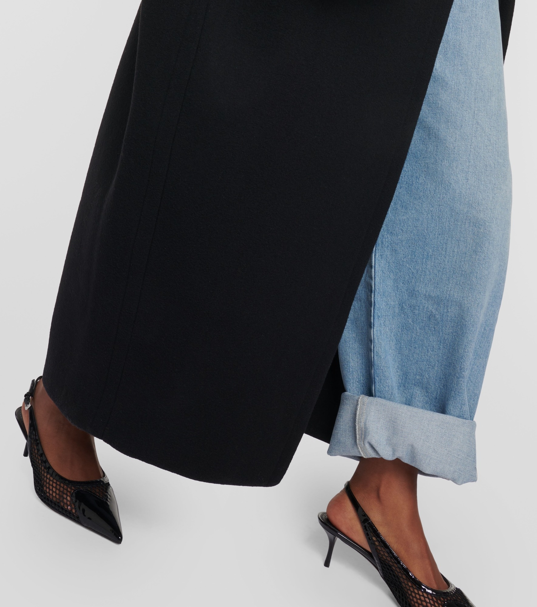 Cocoon wrap wool coat - 5