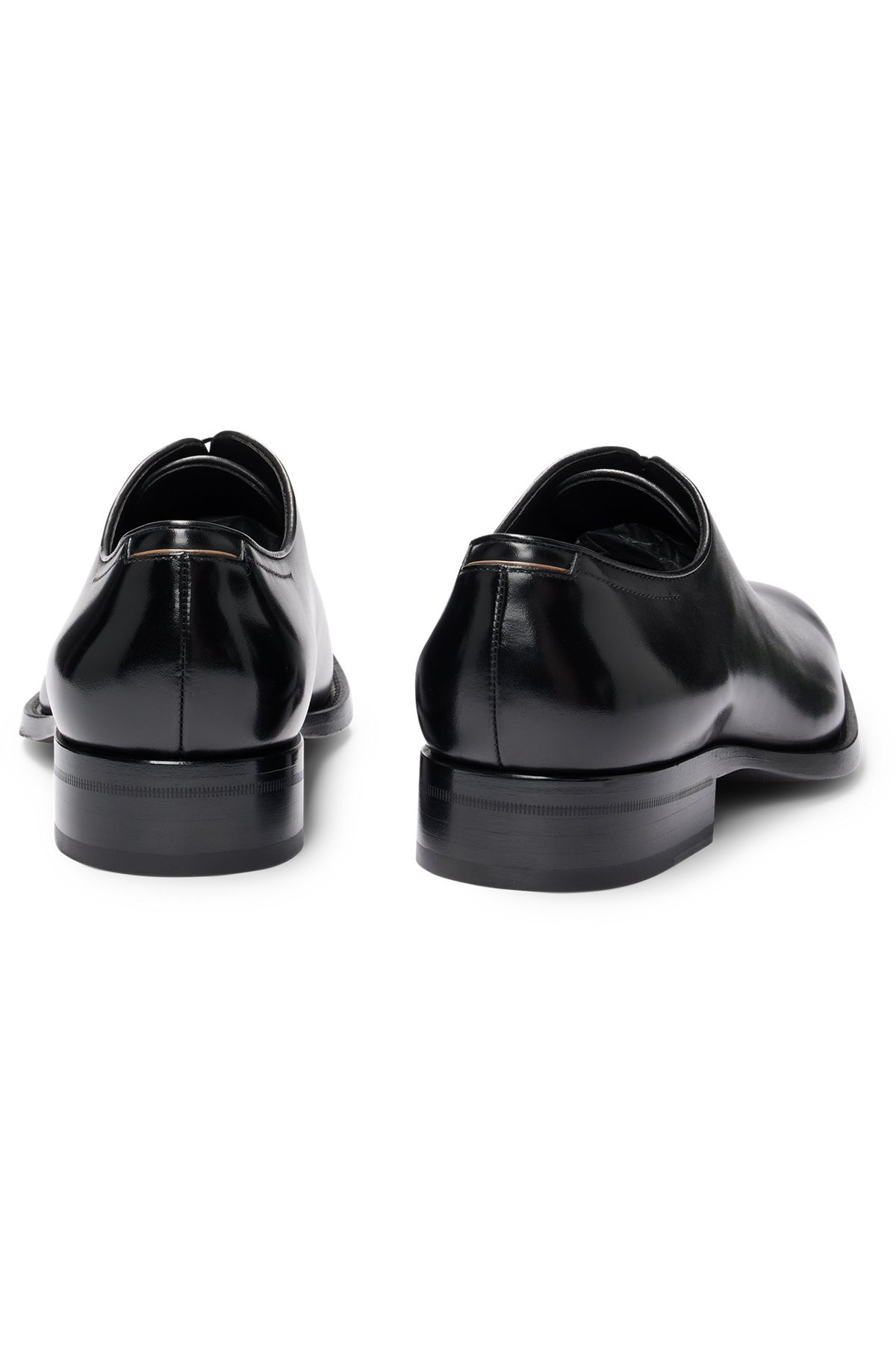 ITALIAN-MADE OXFORD SHOES IN BURNISHED LEATHER - 5