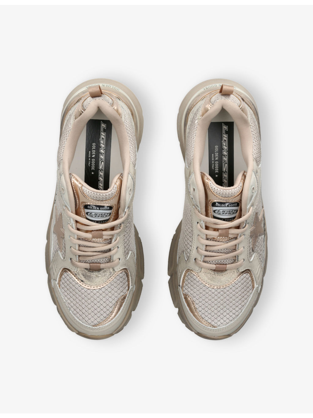 Women’s Lightstar Leather and Mesh Low-Top Trainers - 2