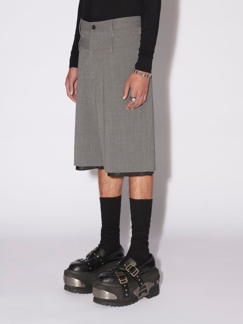DOUBLE BELTED SHORTS 5
