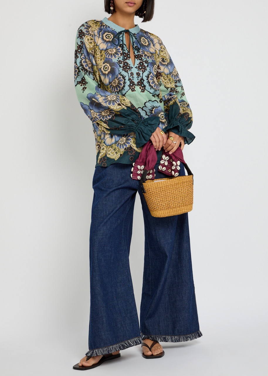 Alemais Madalena Printed Ramie Blouse - 4