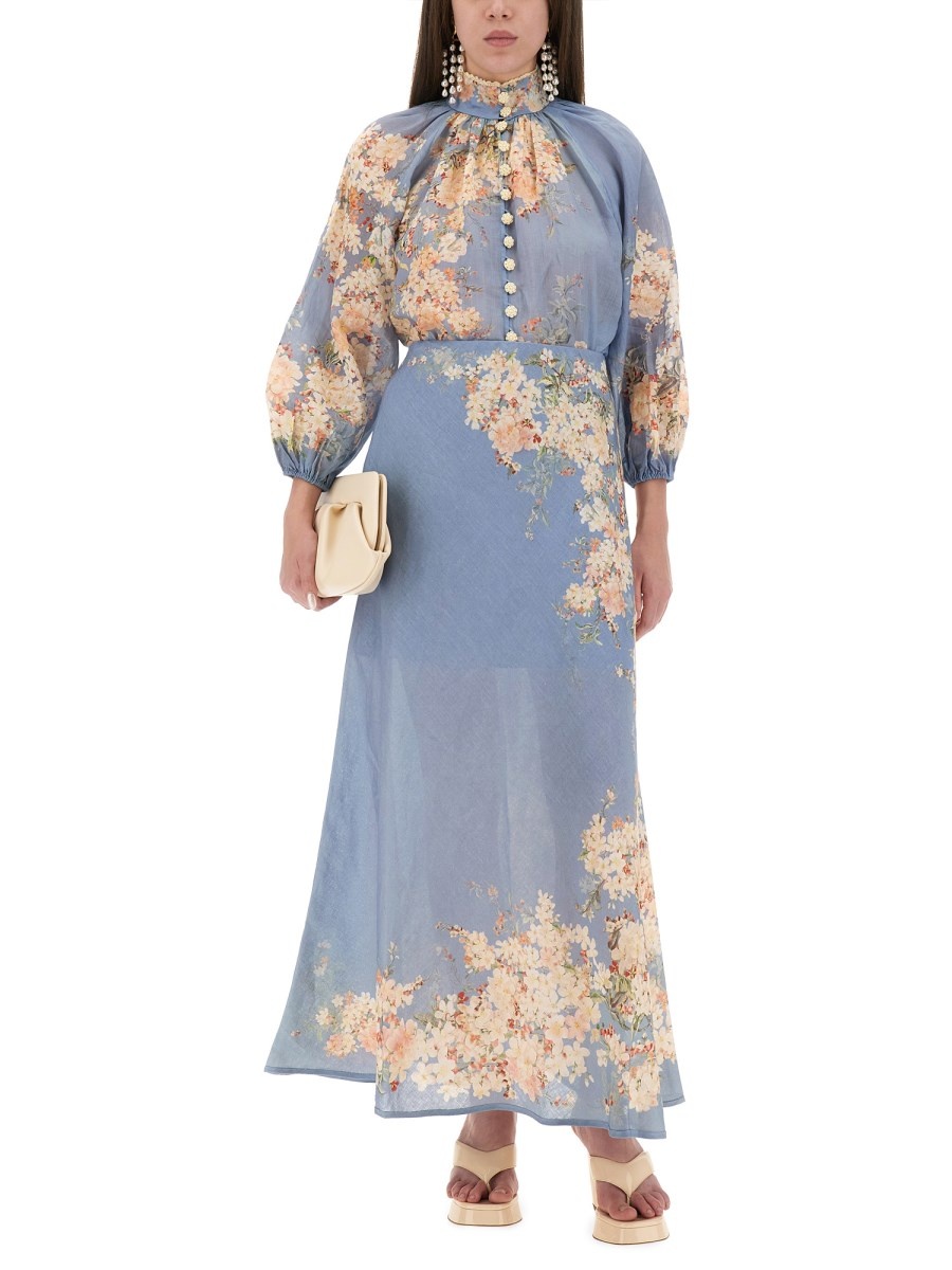 BLOUSE WITH PUFF SLEEVES "CASCADIAN" - 2