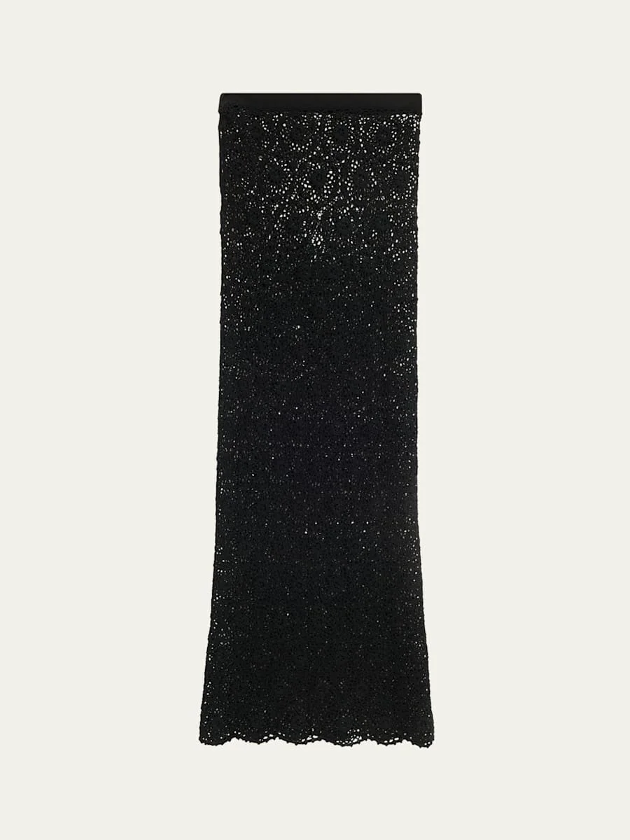 Nika Knitted Maxi Skirt - 1