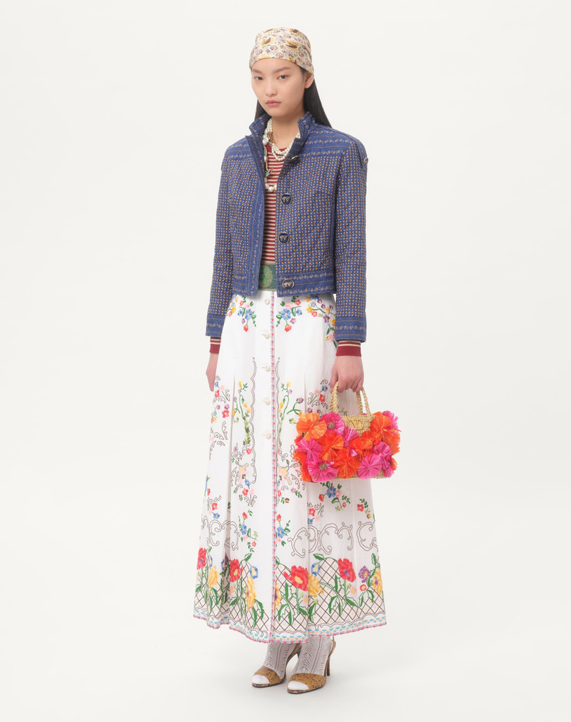 SMALL RAFFIA SHOPPING BAG WITH FLOWERS AND BEADS 2