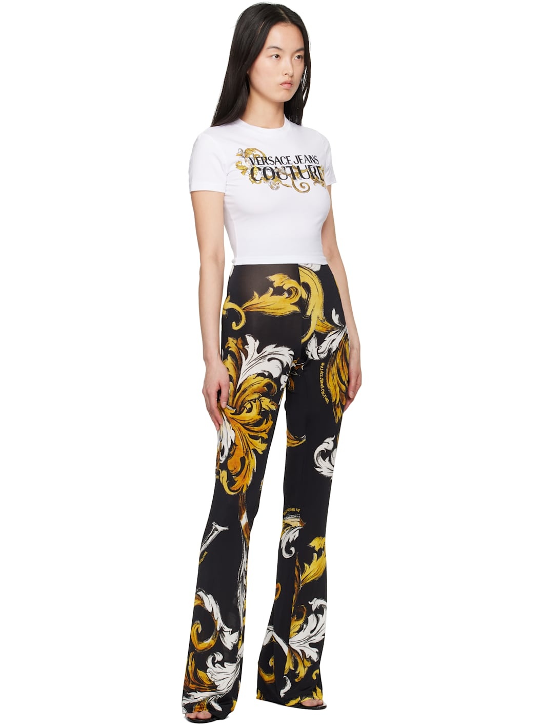 Black Flared Leggings - 4