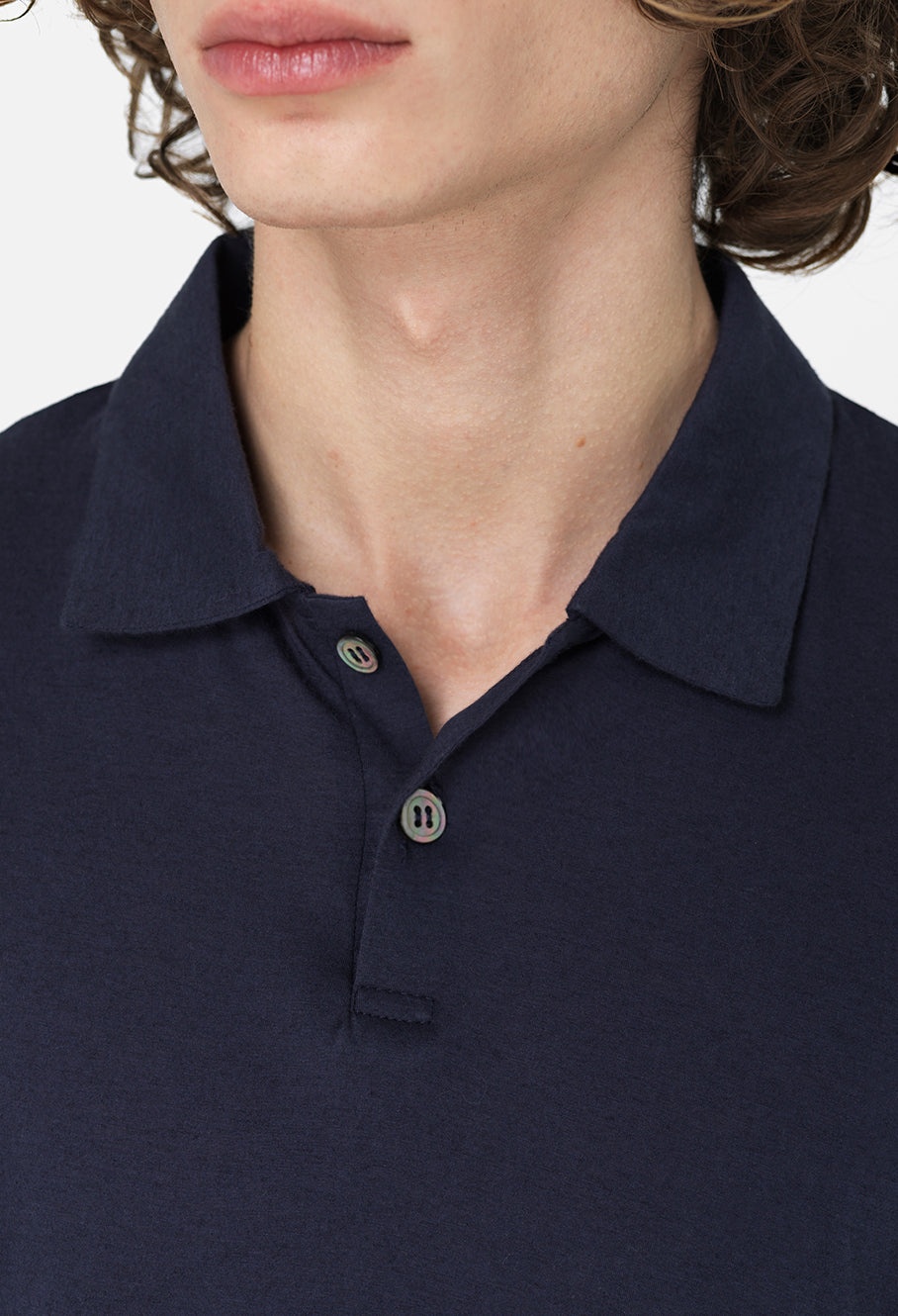COTTON CASHMERE POLO - 6