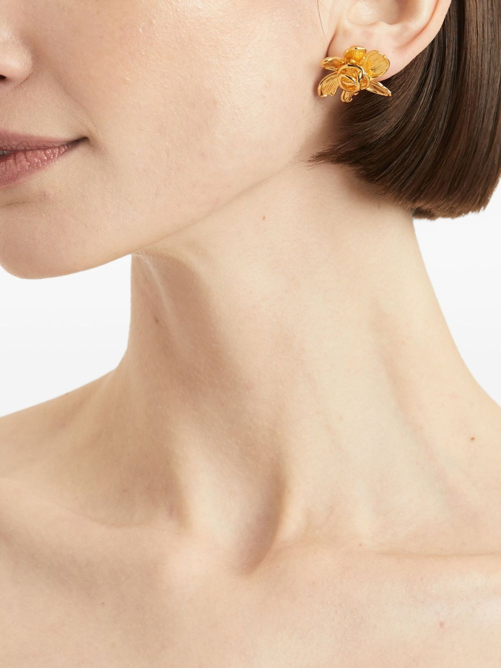 small O Flower earrings - 2