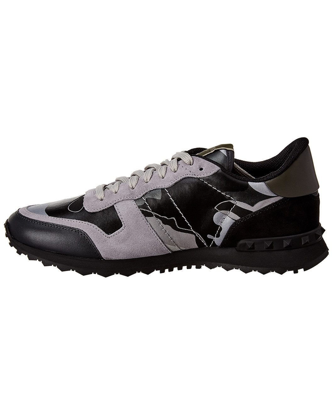 Valentino Rock Runner Camouflage Reflective Suede & Leather Sneaker - 2
