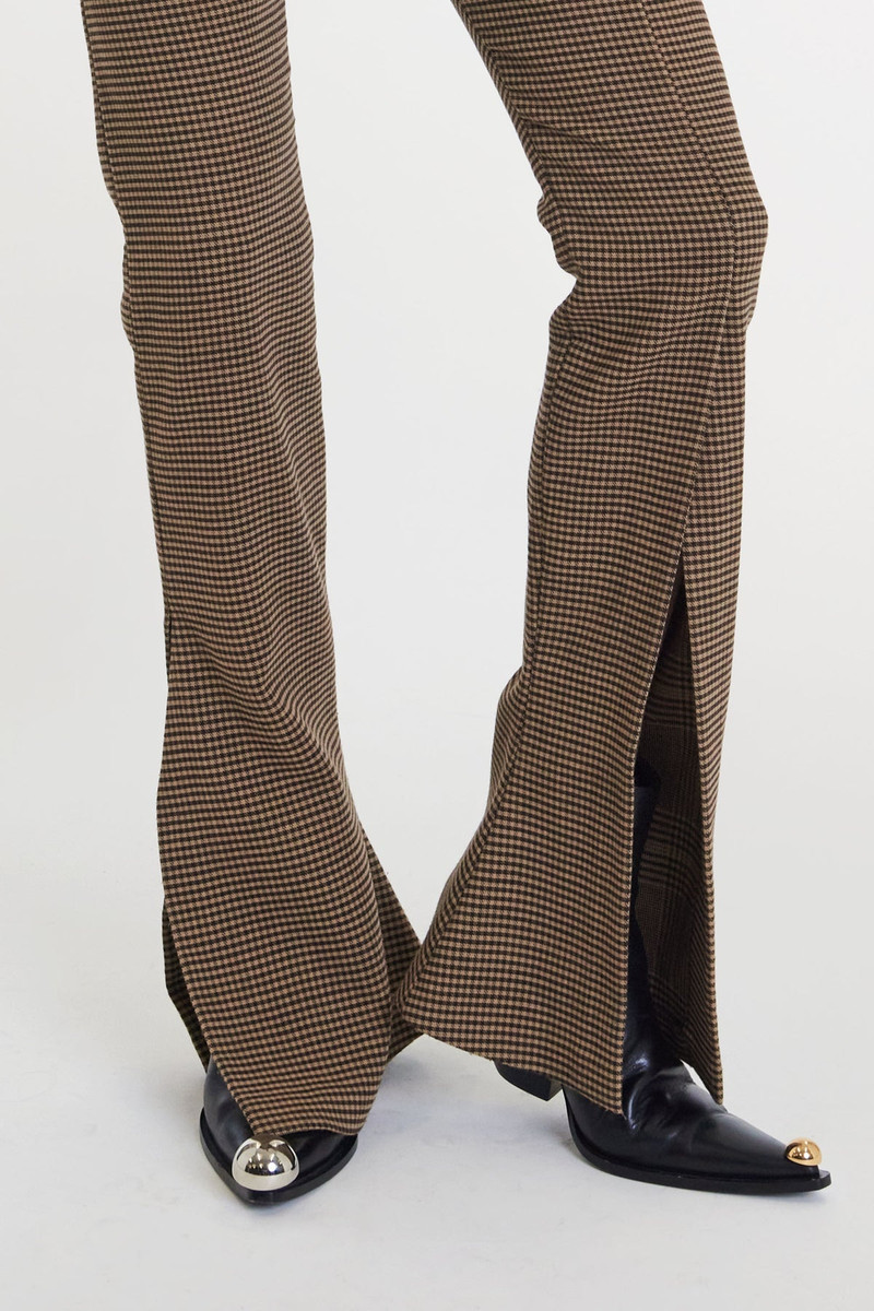 FITTED TROUSERS WITH SIDE AND FRONTAL SLITS GINGHAM 6