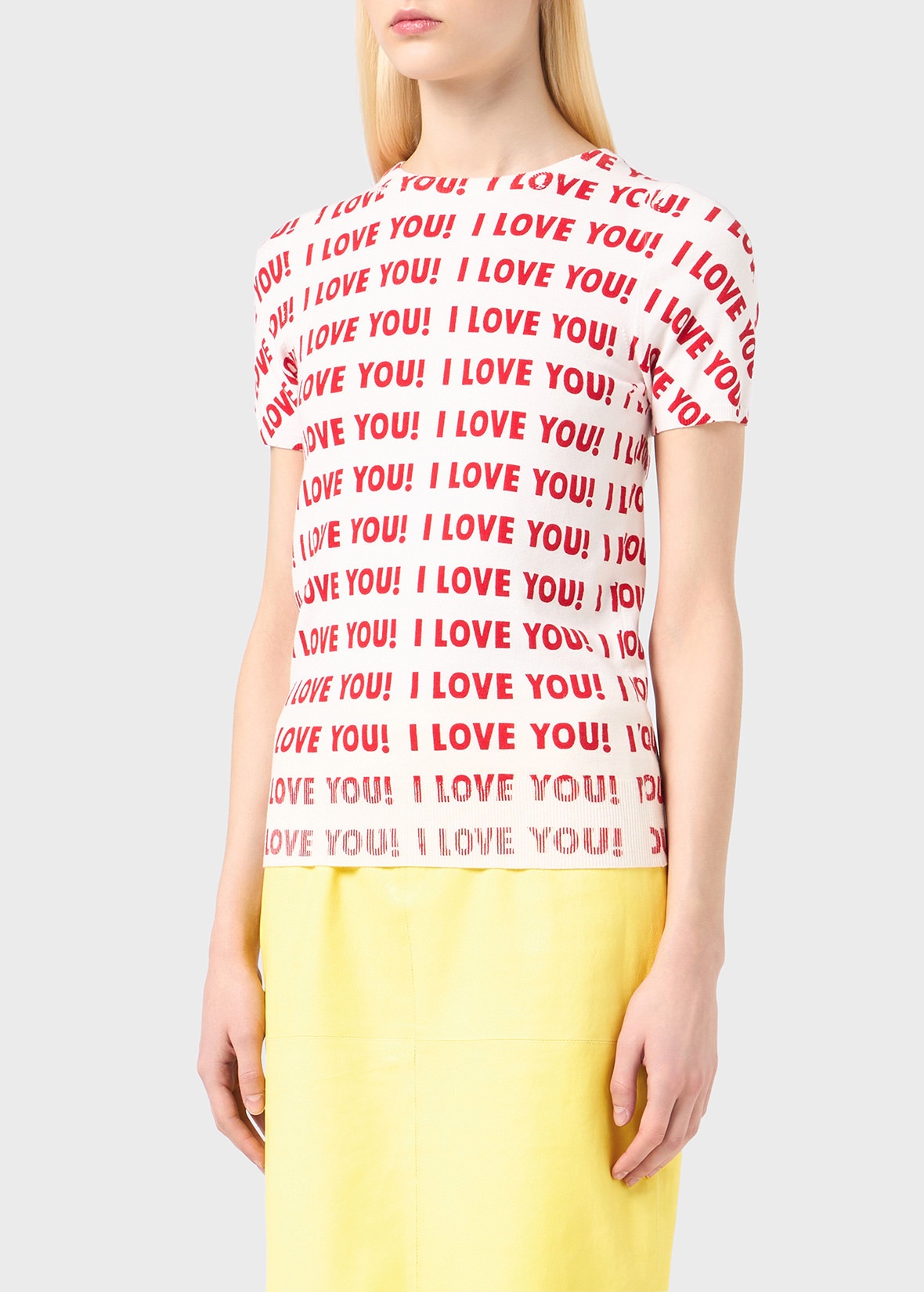 JERSEY T-SHIRT WITH I LOVE YOU! PRINT - 5