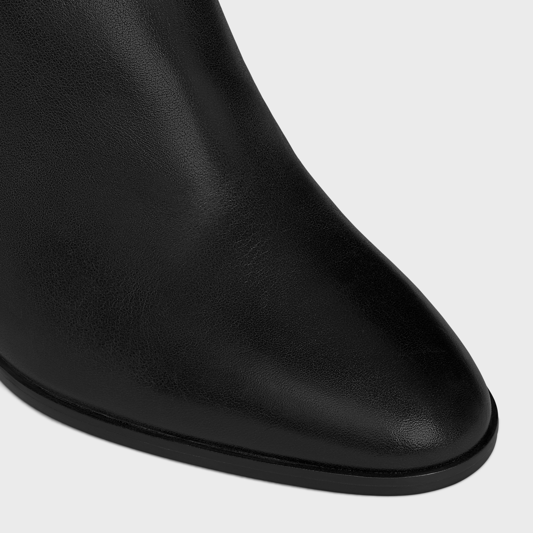 CELINE CLAUDE MID BOOT WITH TRIOMPHE SPUR in CALFSKIN - 4
