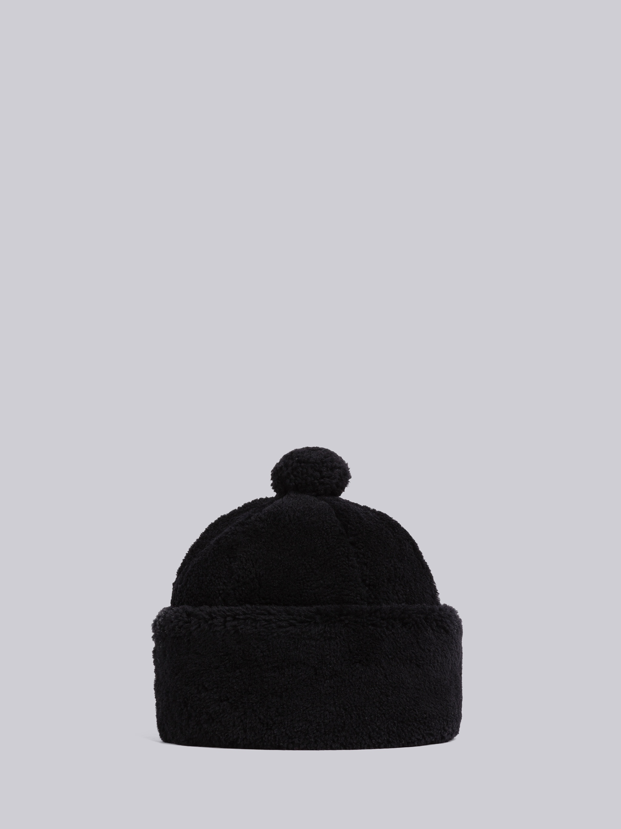 Shearling Oversized Pom Beanie - 3