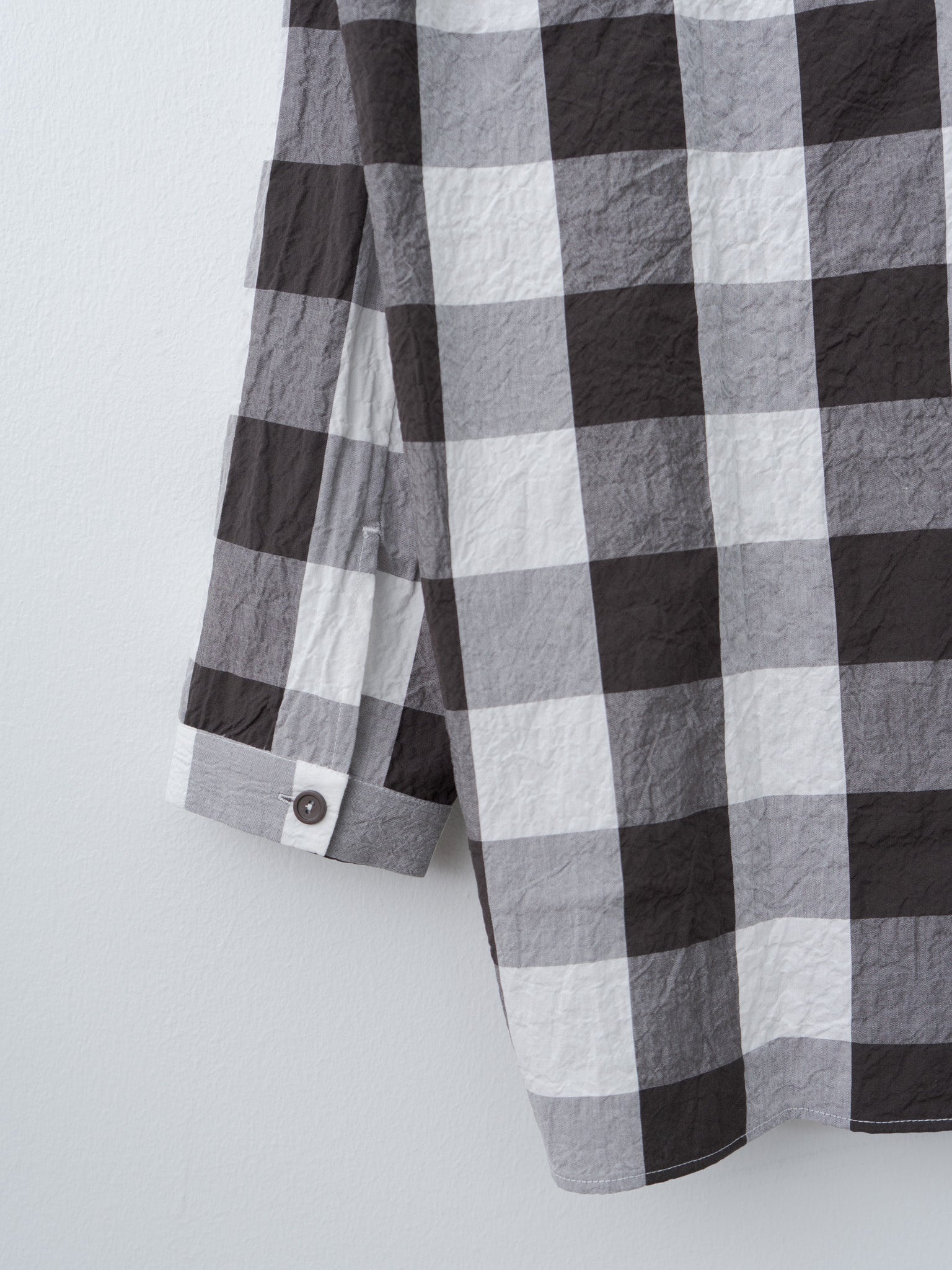 The Draughtsman Shirt - Tablecloth Gingham Coffee - 7