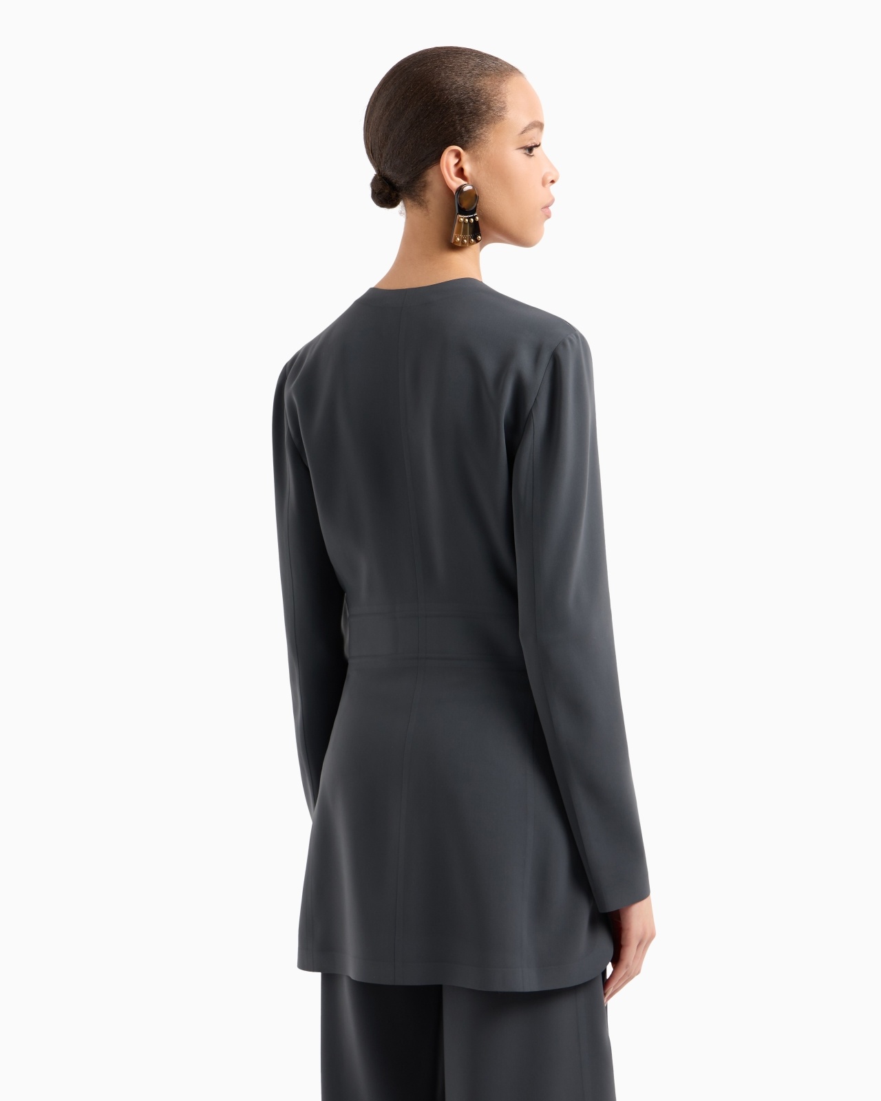 LONG JACKET IN TECHNICAL CADY - 3