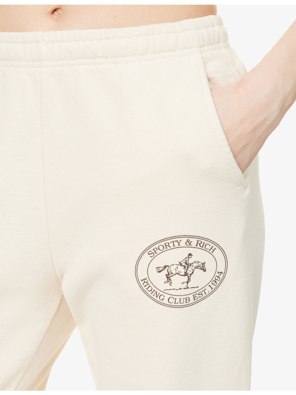 Riding Club Logo-Print Cotton-Jersey Jogging Bottoms - 5