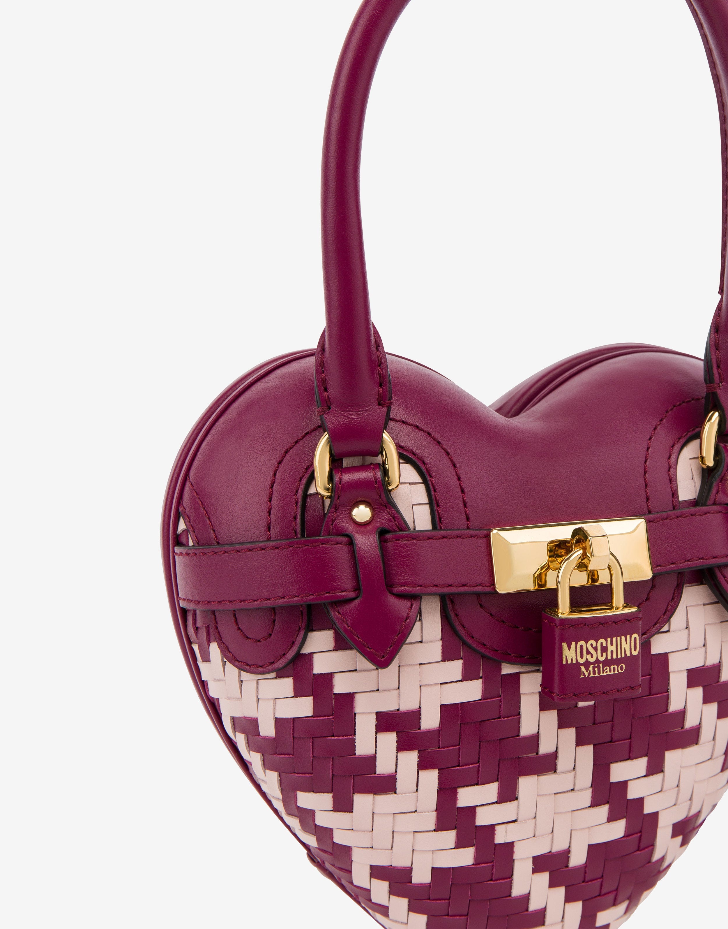 HOUNDSTOOTH MOSCHINO HEARTBEAT BAG - 4