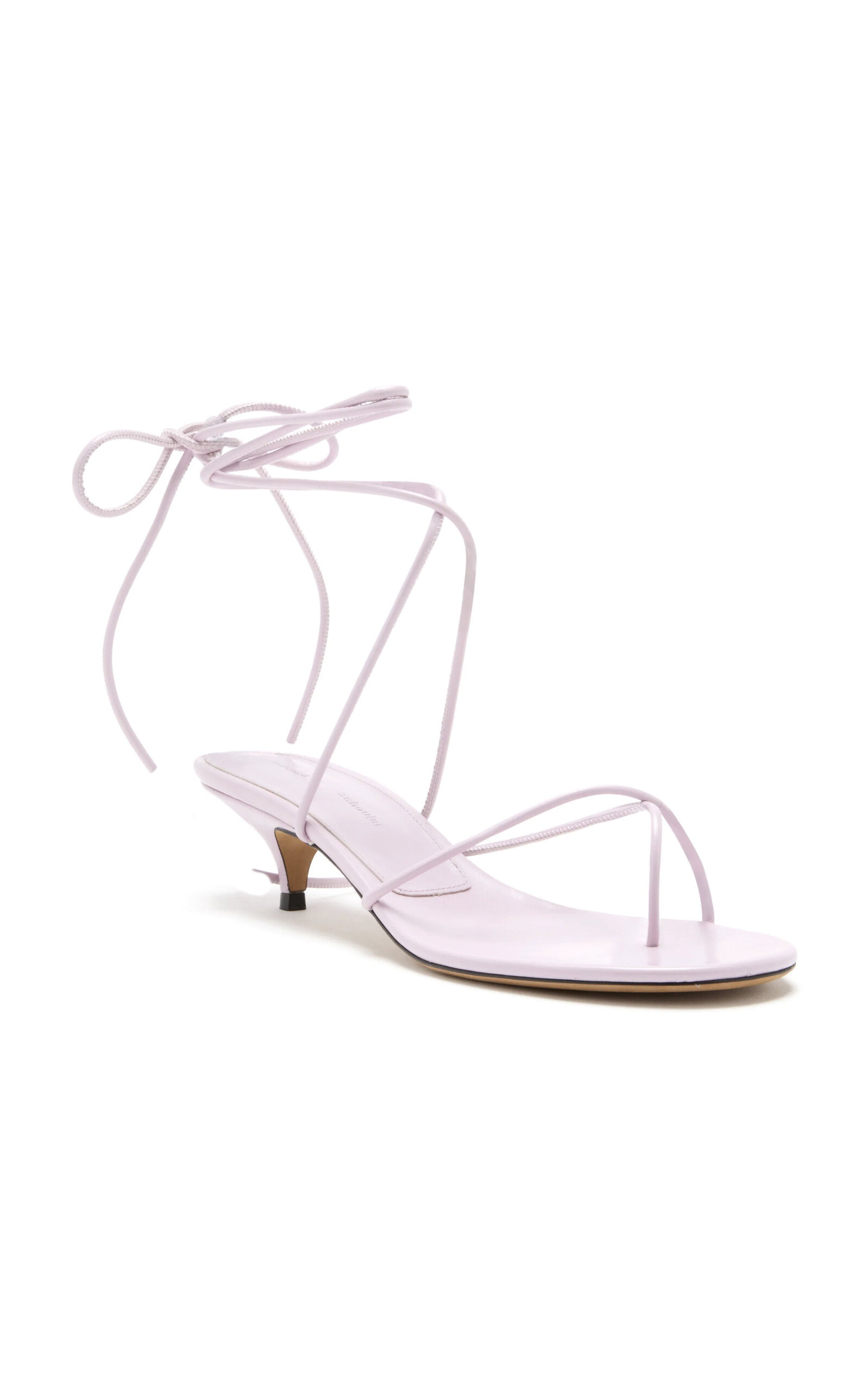 Slash Tie Leather Sandals purple - 3