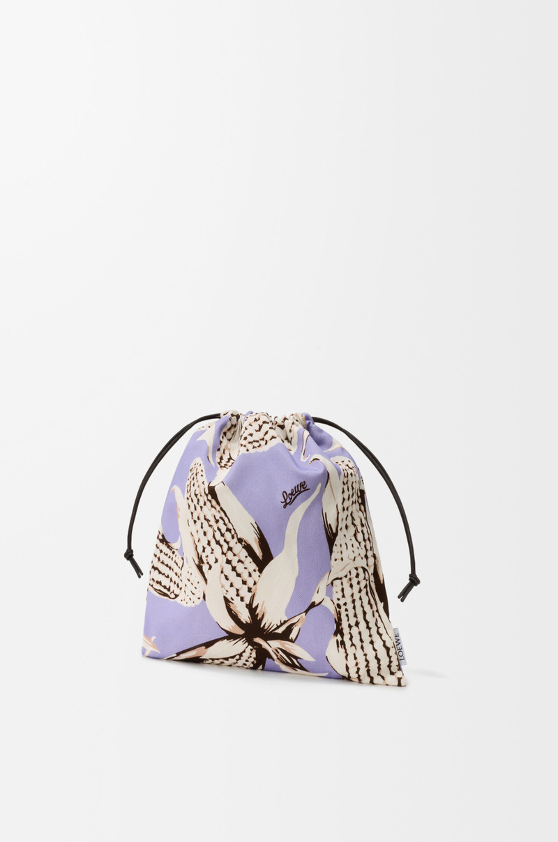 Loewe Corn small drawstring pouch in canvas outlook