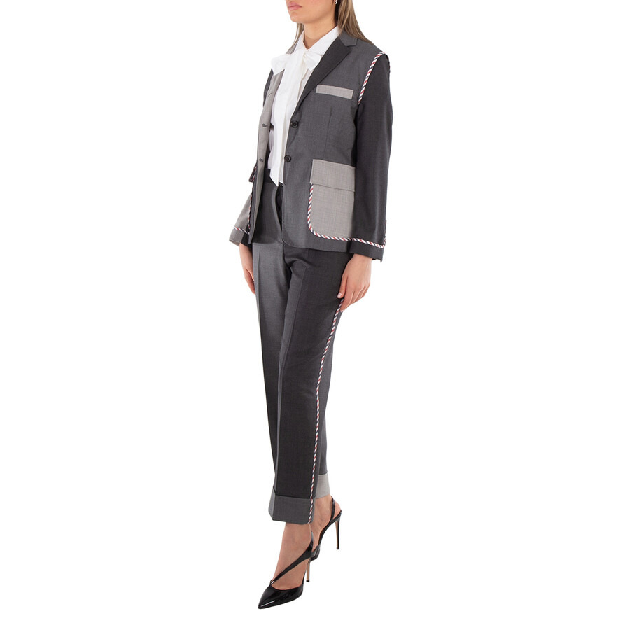 Thom Browne Two-Tone Straight Trousers - 4
