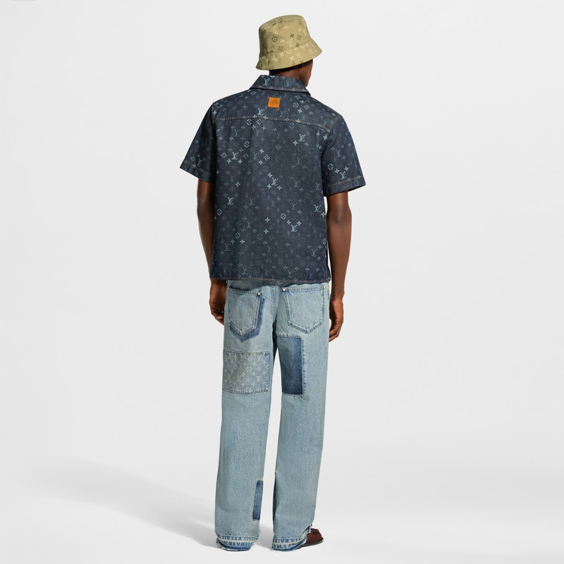 Monogram Denim Short-Sleeved Shirt 3