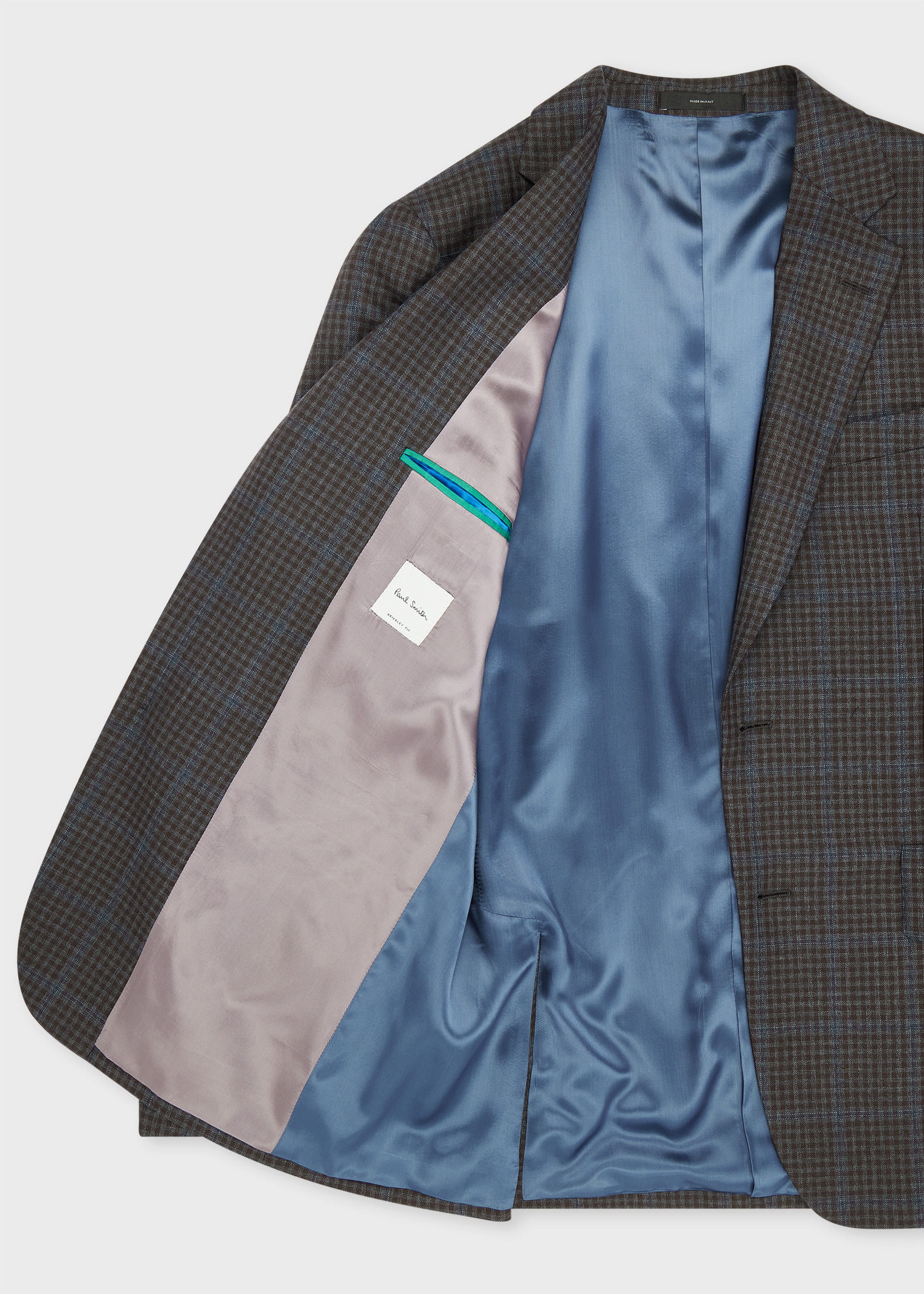 The Brierley - Navy and Grey Check Wool Blazer - 4