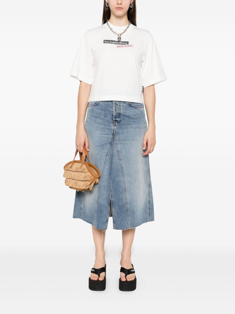 HAIKURE Stacy denim midi skirt outlook