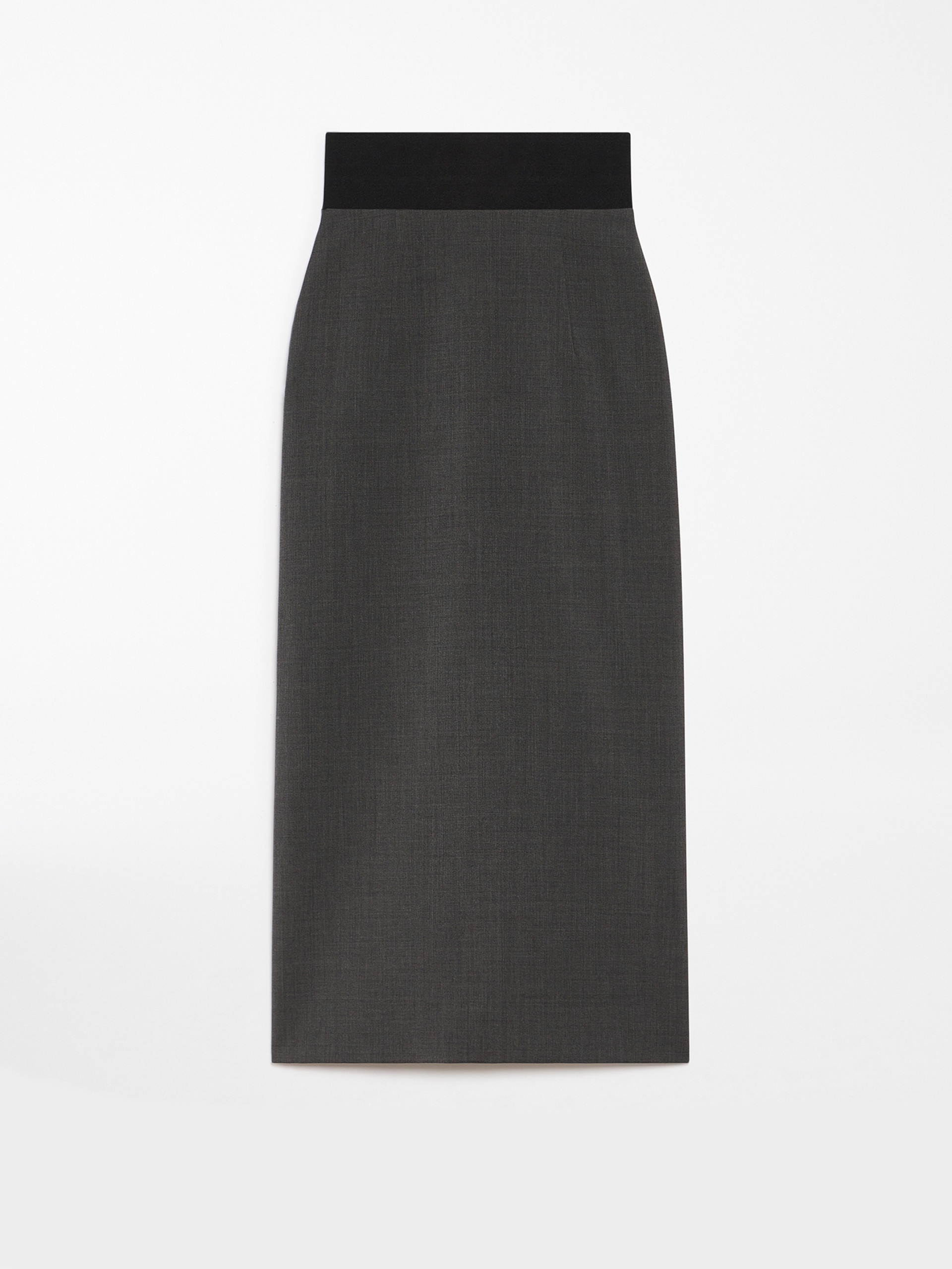 ANNY1234 Stretch wool midi skirt - 1