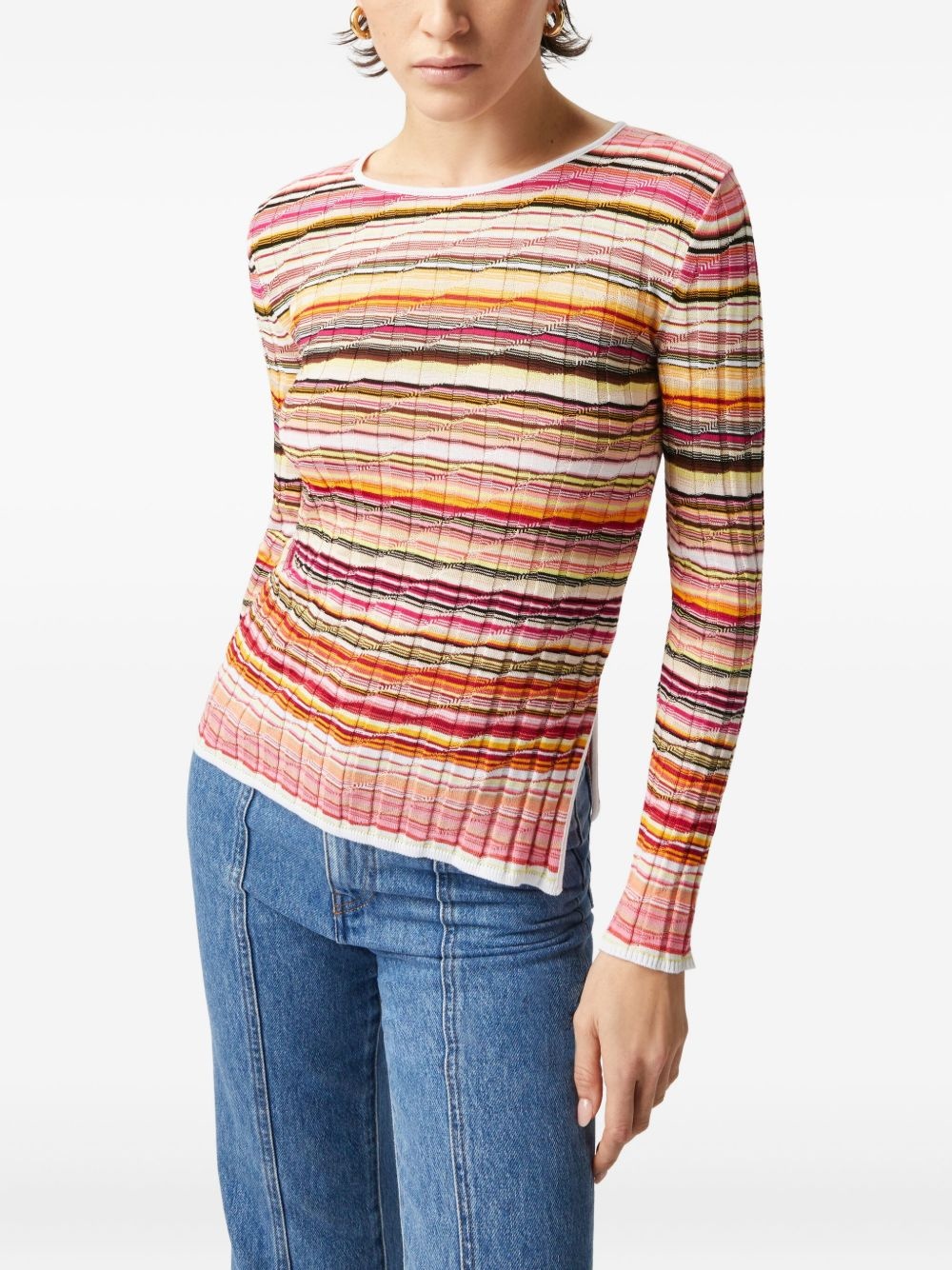 striped sweater - 4