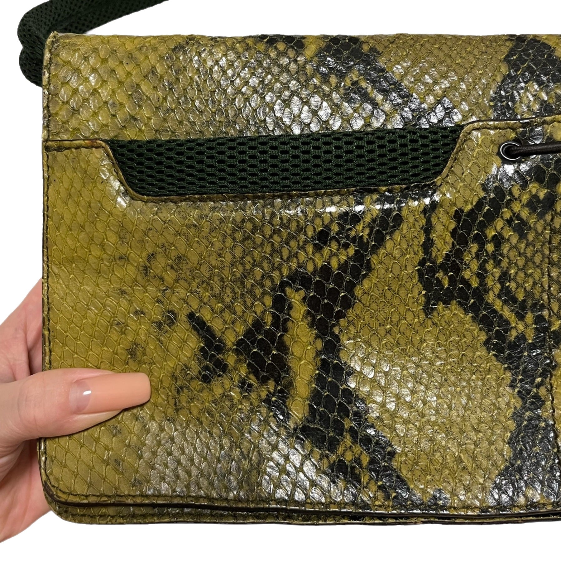 MIU MIU Fall Winter 1999 Python Mesh Hand Bag - 4