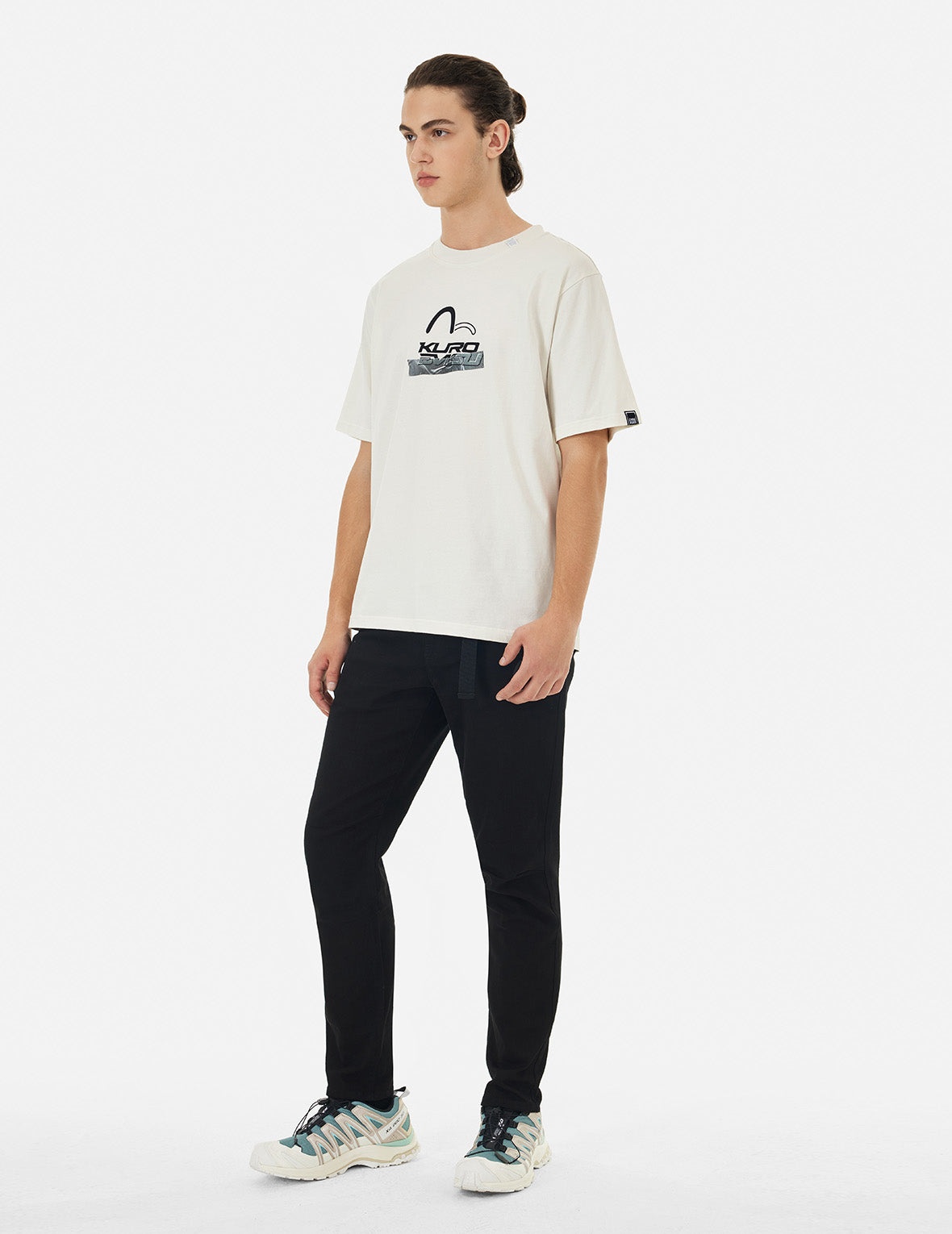 Logo and Tape Print Regular Fit T-shirt - 3