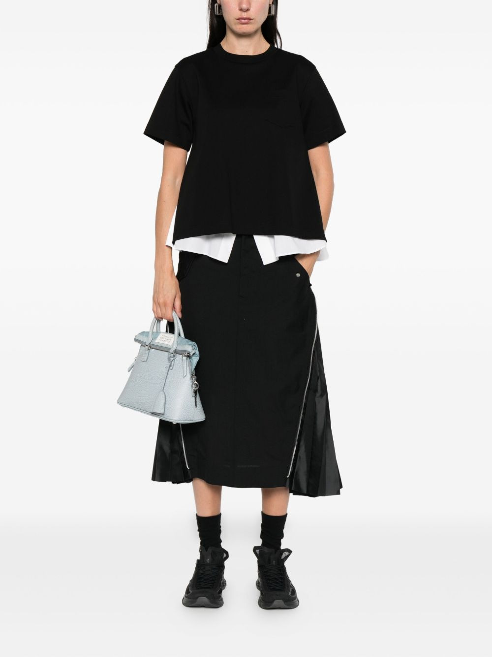 chest-pocket layered T-shirt - 2