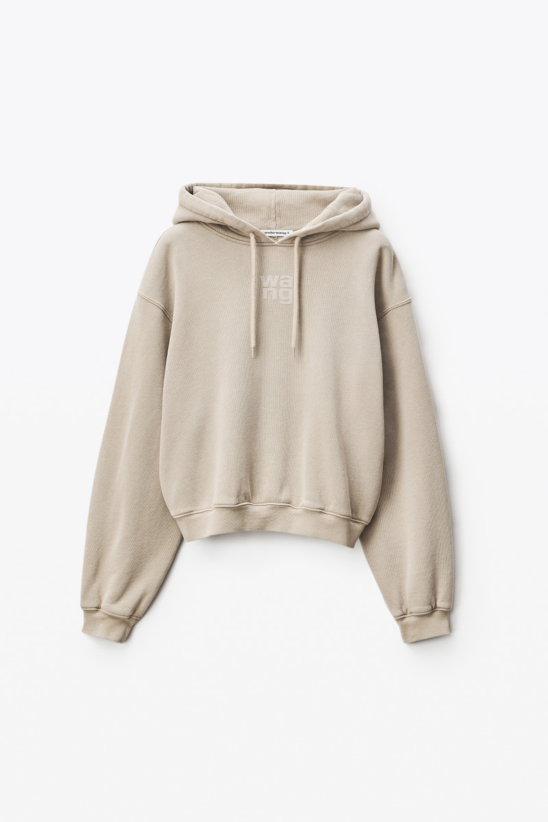 PUFF LOGO HOODIE IN STRUCTURED TERRY 1