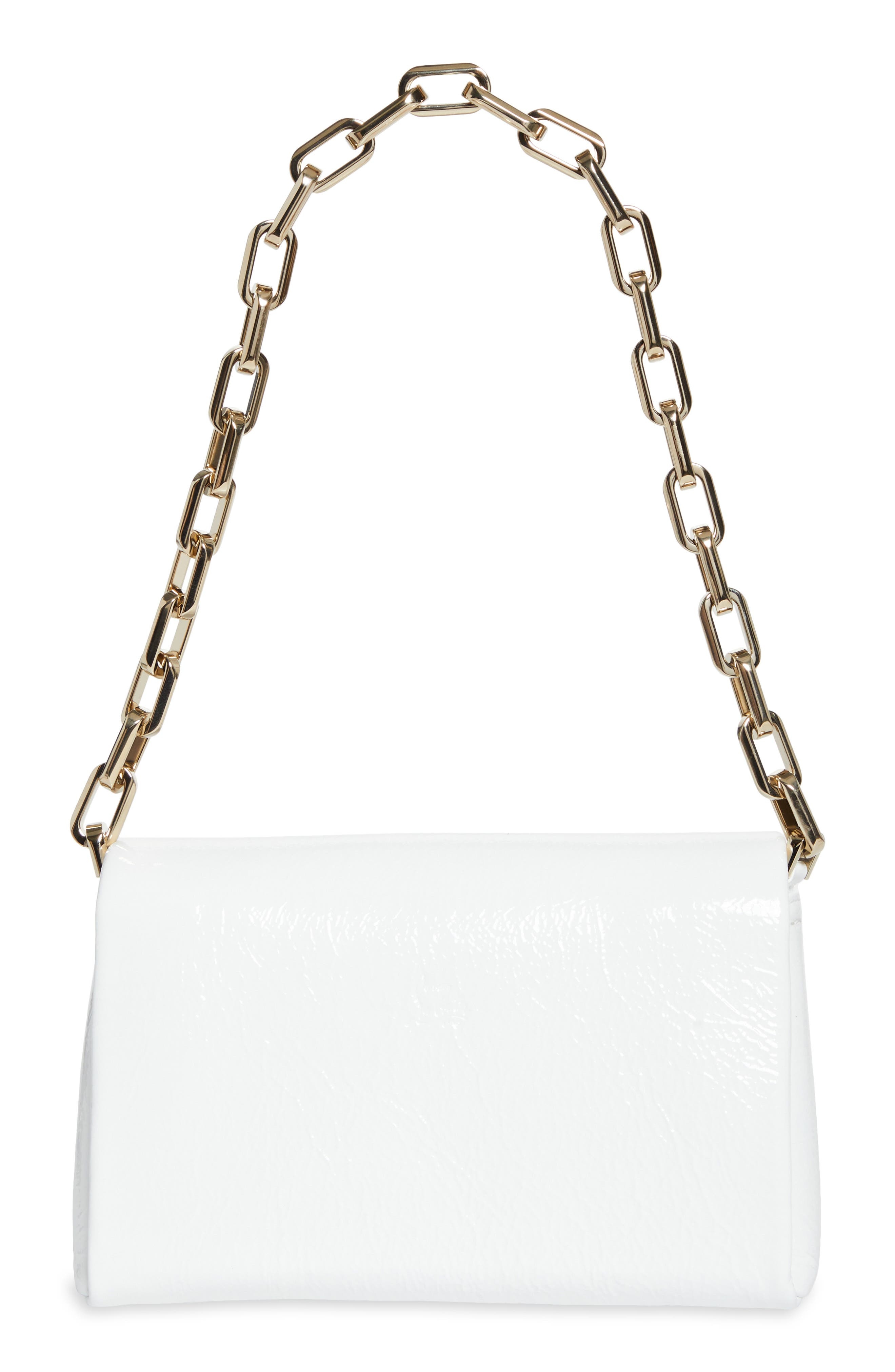 Christian Louboutin Loubi54 Soft Naplak Leather Shoulder Bag in Bianco at Nordstrom - 4