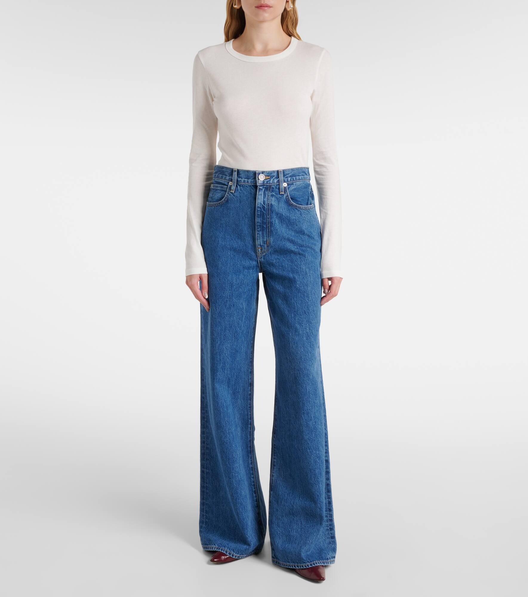 Eva high-rise wide-leg jeans - 7