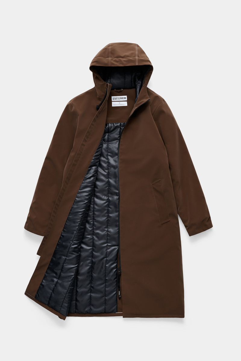 Stockholm Long Matte Winter Coat Dark Brown 6
