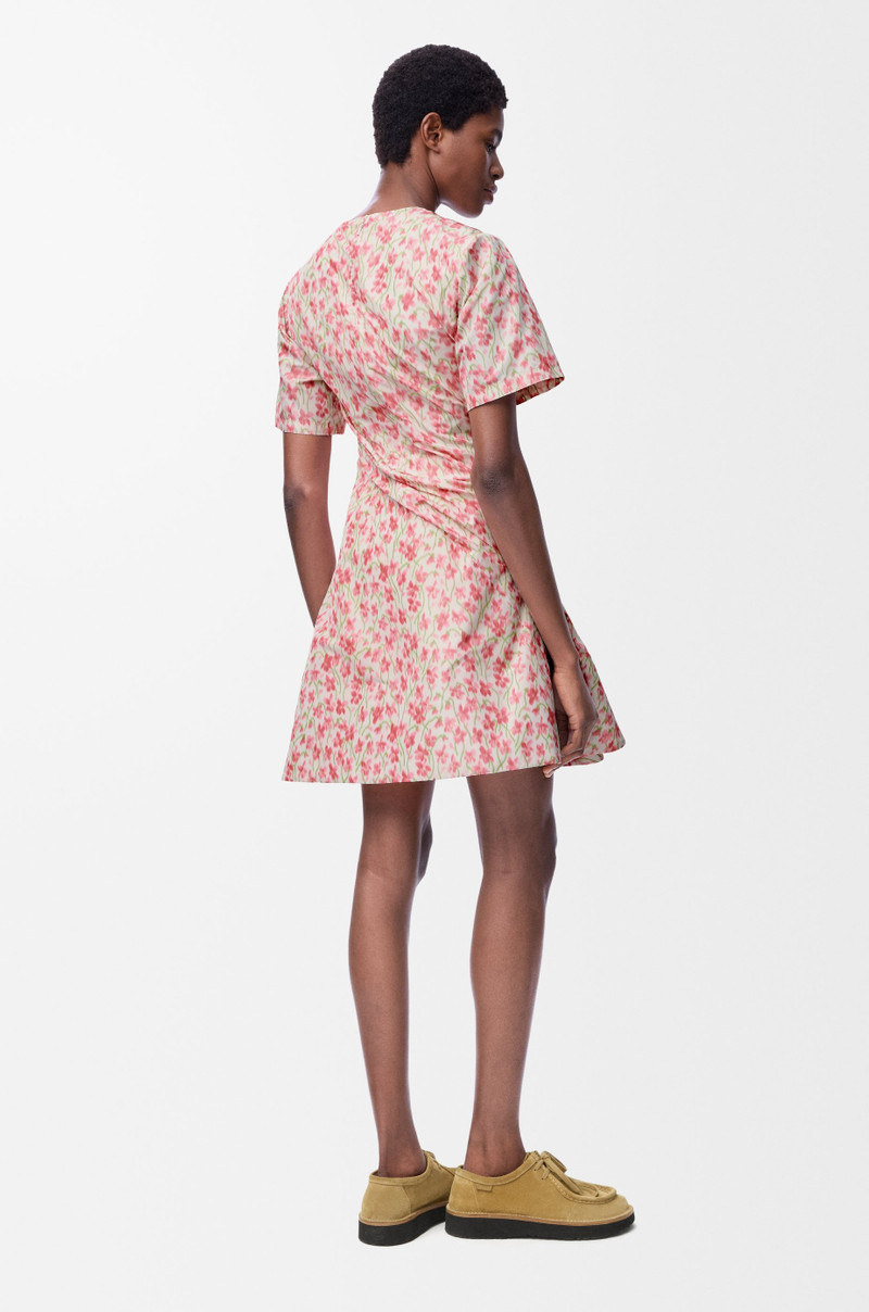 Twisted dress in silk blend taffeta 3