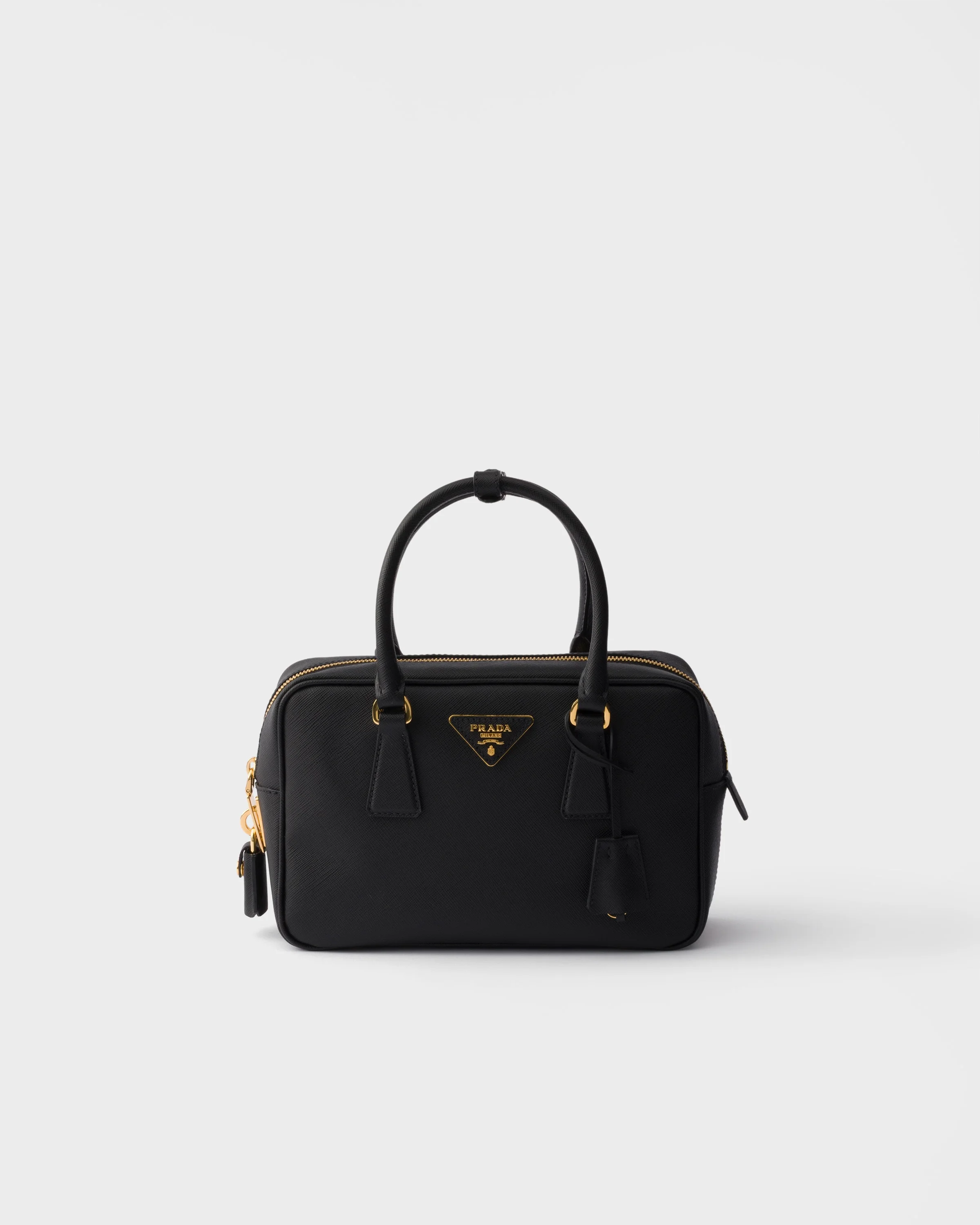 Small Saffiano leather top-handle bag - 1