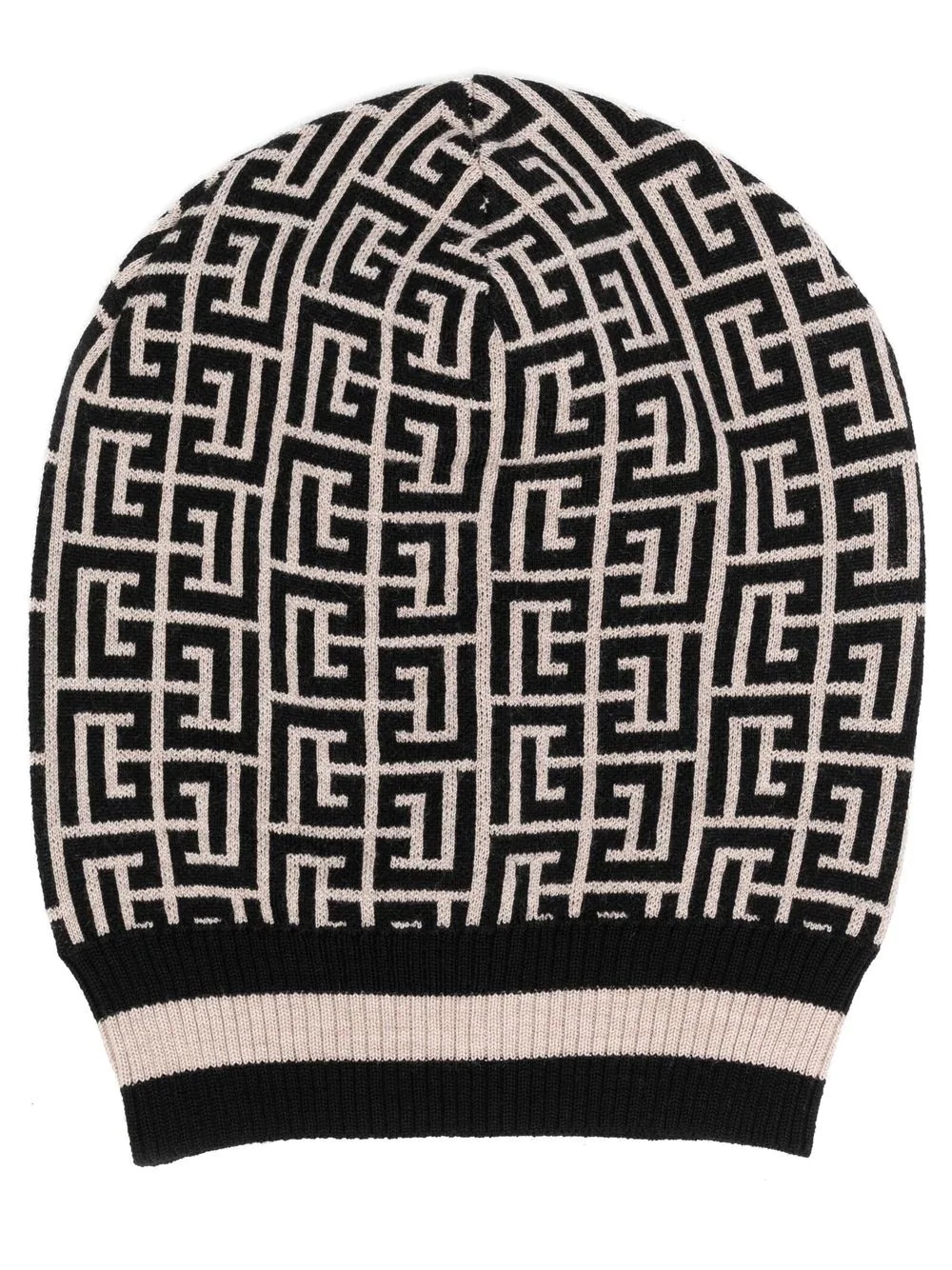 all-over logo pattern beanie - 1