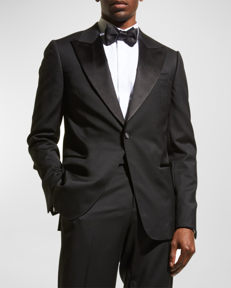 Men's Satin-Lapel Tuxedo Suit 4
