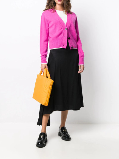 MSGM asymmetric houndstooth skirt outlook