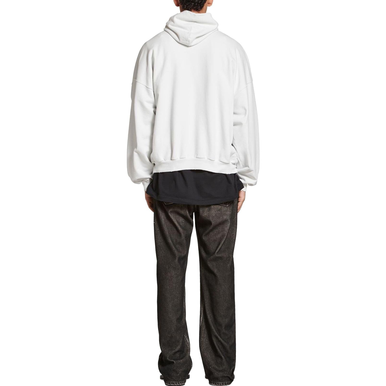 Balenciaga Bal.Com Popover Hoodie 'White' 739024TOVN99081 - 4