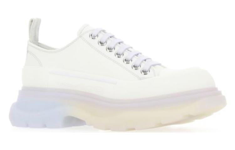 (WMNS) Alexander McQueen Tread Slick Low Lace Up Shoes 'White Multi' 697072W4TGN8892 - 2