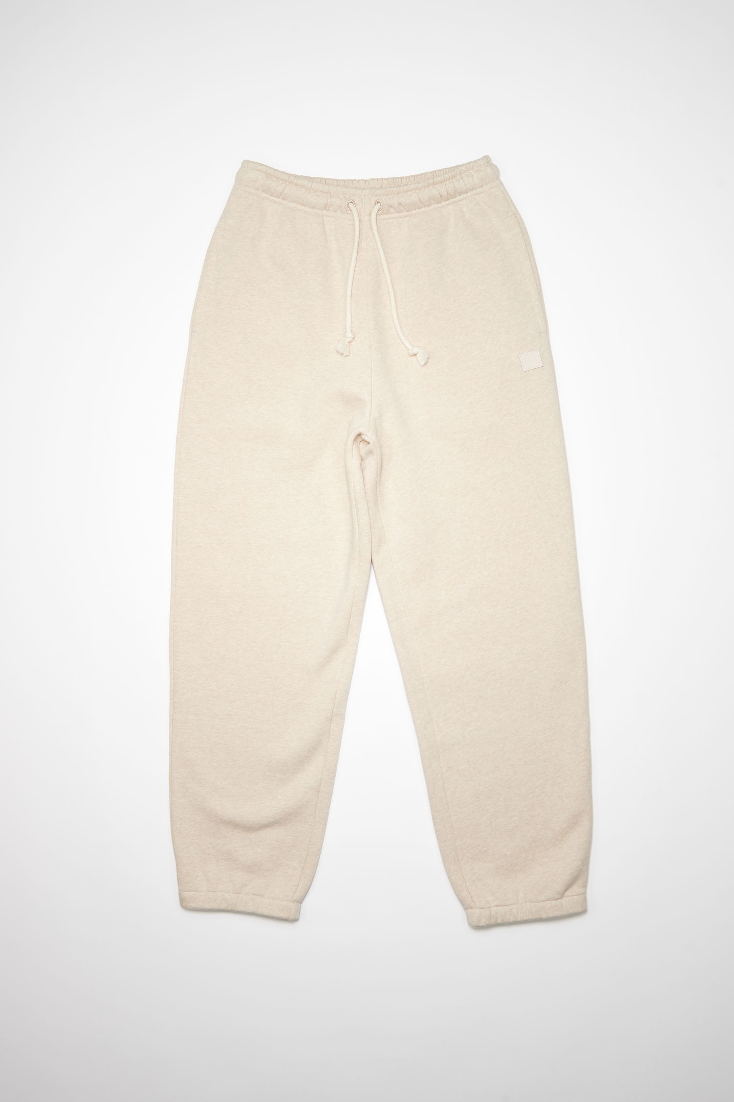 Cotton sweatpants - Oatmeal melange - 1