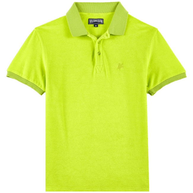 Men Terry Polo Shirt Solid - 1